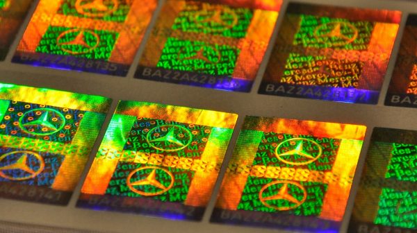 Hologram Sticker with Laser Serial Number