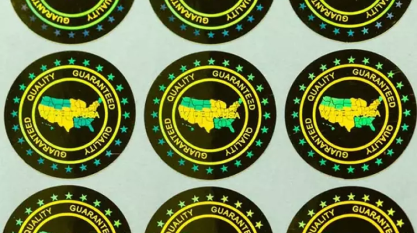 stiker hologram