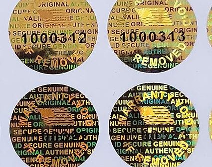 Serial Number Hologram by stickerhologram (dot) com