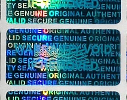 Warranty Hologram by stickerhologram (dot) com